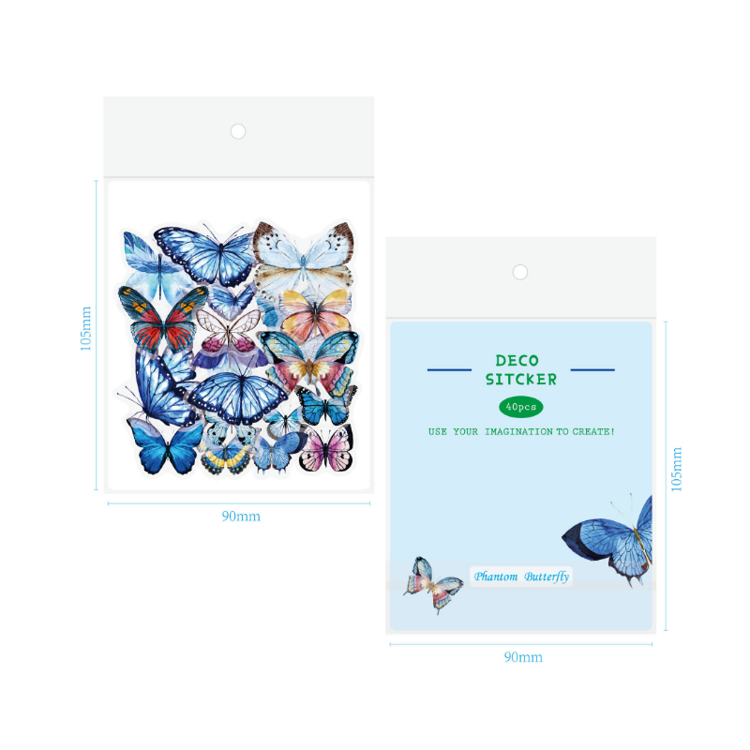 PET Handbook Sticker Phantom Butterfly