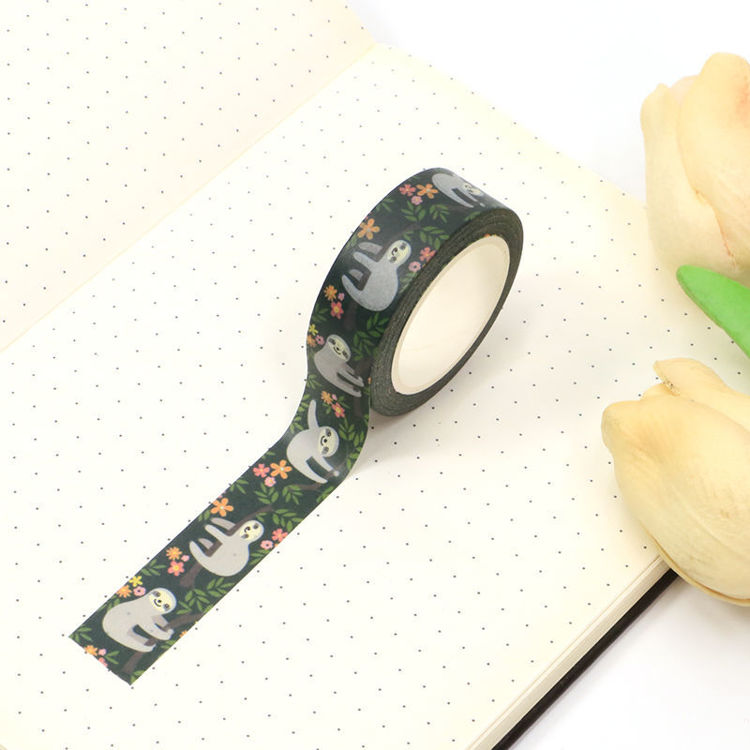 CMYK print Cute Sloth washi tape