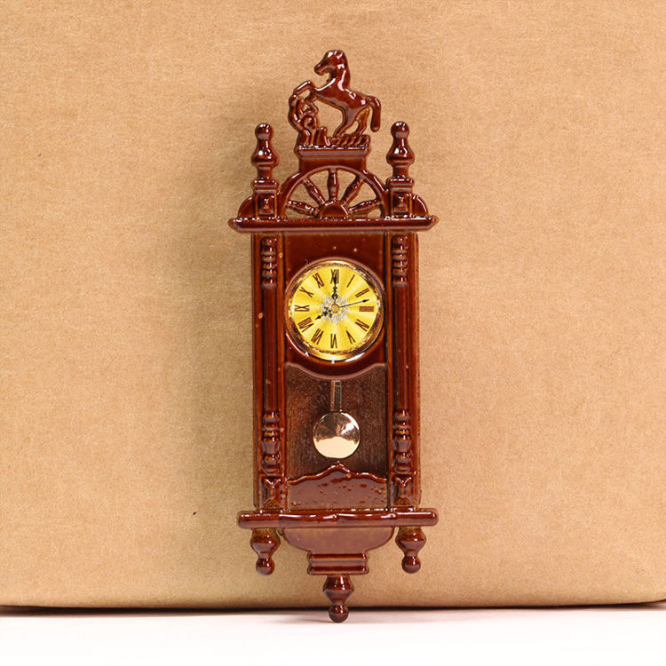 Mini Brown Small Pendulum Clock