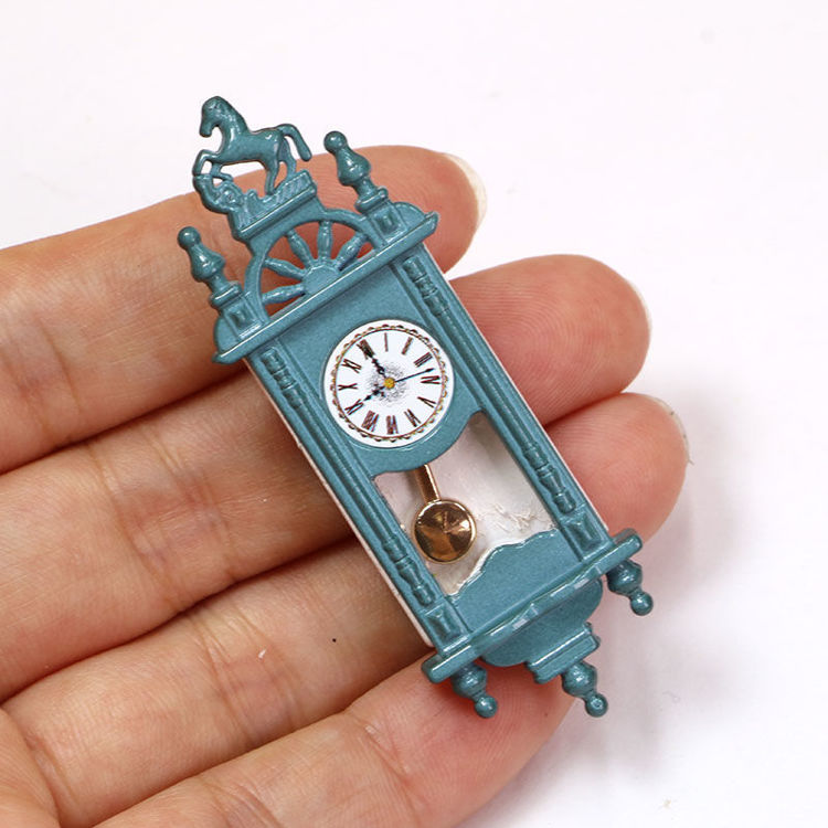 Mini Blue Small Pendulum Clock