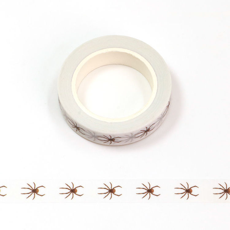 10mm x 10m CMYK Halloween Spider Washi Tape