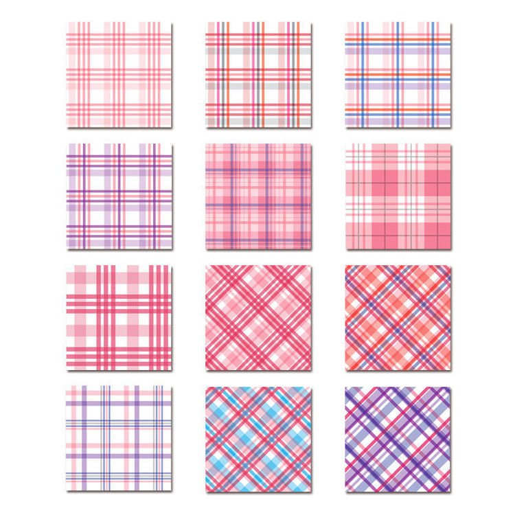 6" Scrapbook Paper  Plaid