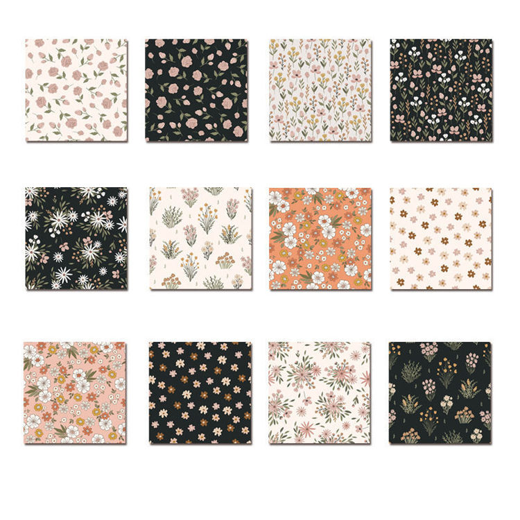 6" Scrapbook Paper Floral