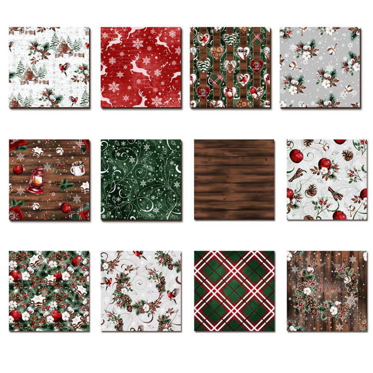 6" Scrapbook Paper  Merry Christmas 01