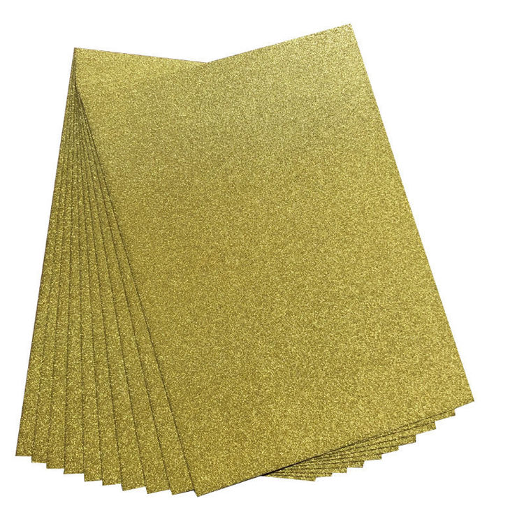 A4 Glitter Cardstock Gold