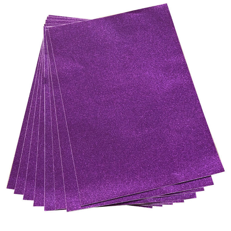 A4 Glitter Cardstock Sticker Purple