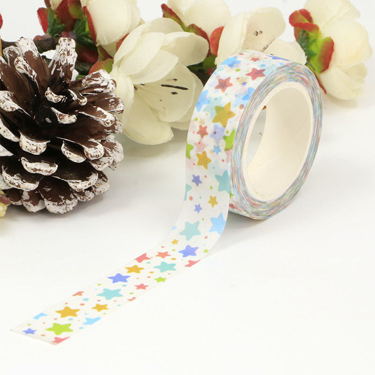 15mm x 10m CMYK Lovely Stars Washi Tape