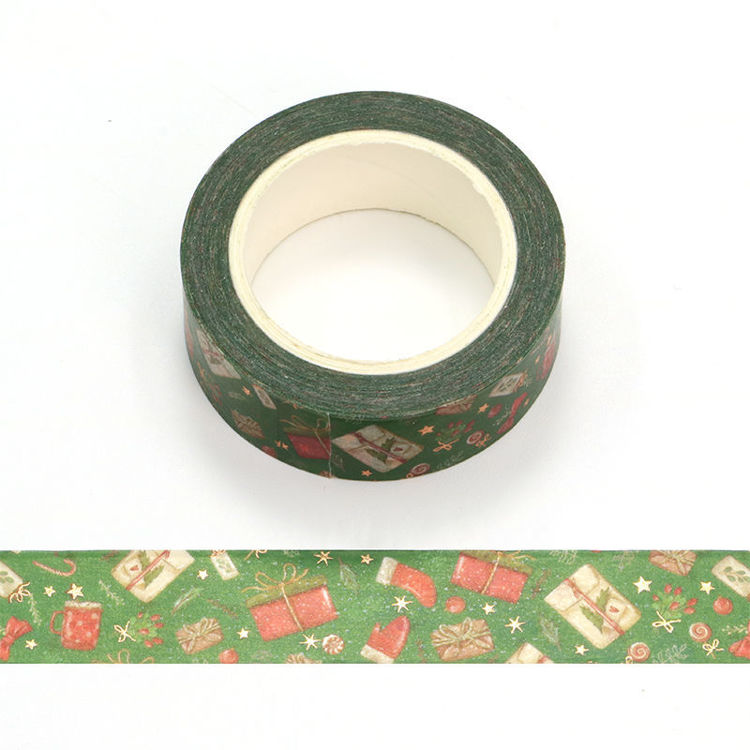 15mm x 10m CMYK Foil Gift Pattern Washi Tape