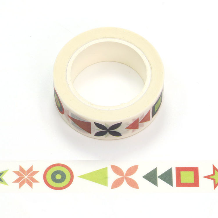 15mm x 10m CMYK Christmas Pattern Washi Tape