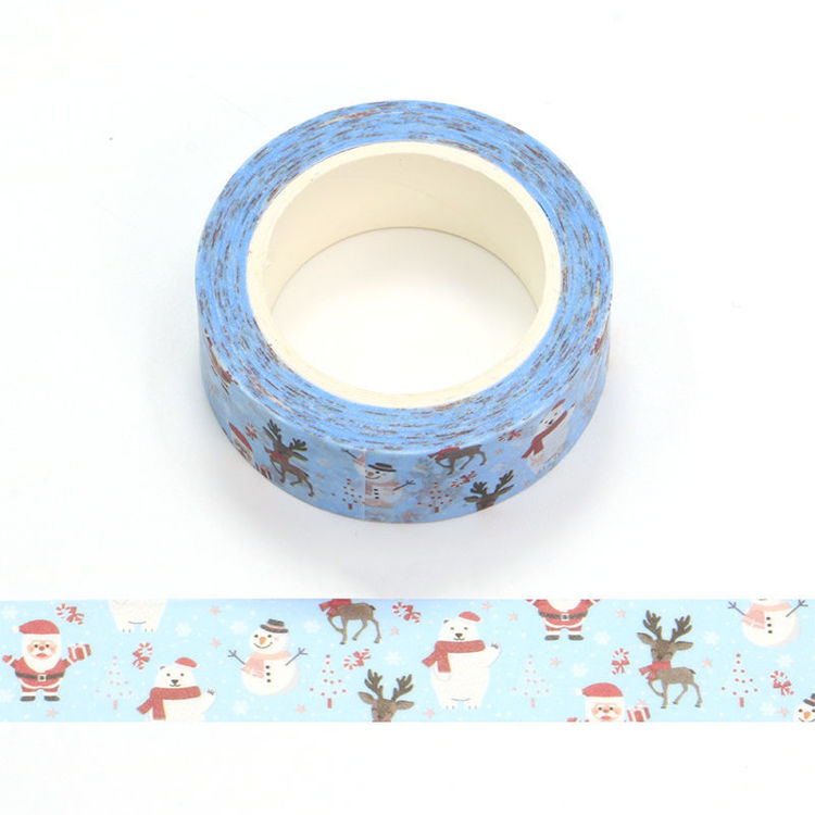 15mm x 10m CMYK Merry Christmas Pattern Washi Tape