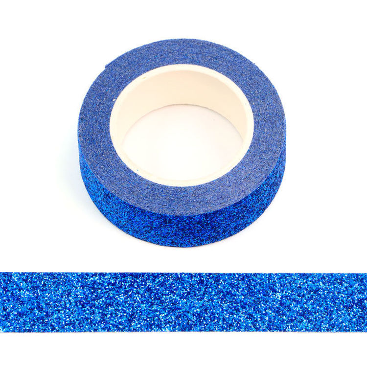 Sapphire Blue Sparkle Washi Tape