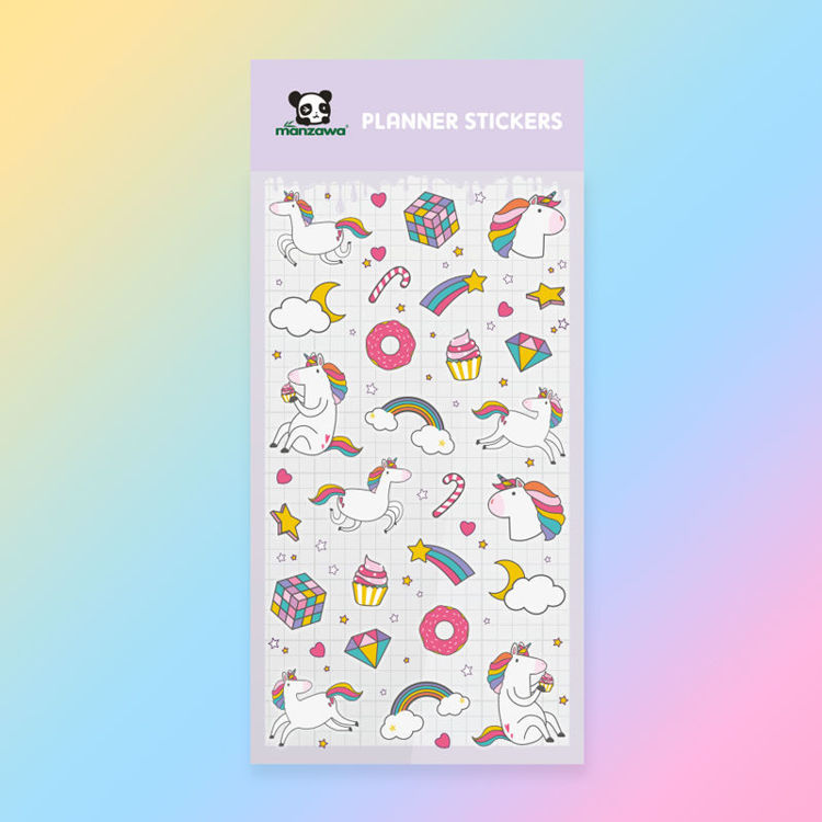 PET Paper Mix Sticker Unicorn