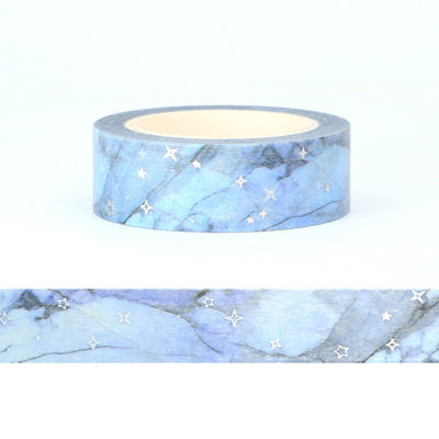 15mm x 10m CMYK Foil Grey Galaxy Cloud Washi Tape 15mm x 10m CMYK Foil Grey Galaxy Cloud Washi Tape