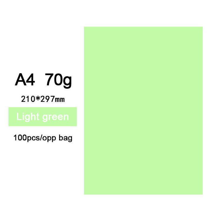 70g A4 Colored Cardstock Light Green