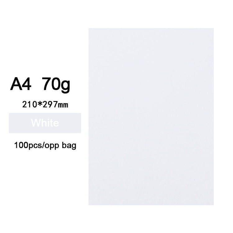 70g A4 Colored Cardstock White