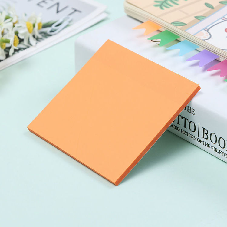 3" Transparent Sticky Note Macaroon Orange