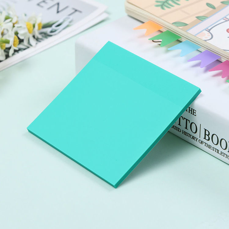 3" Transparent Sticky Note Macaroon Green