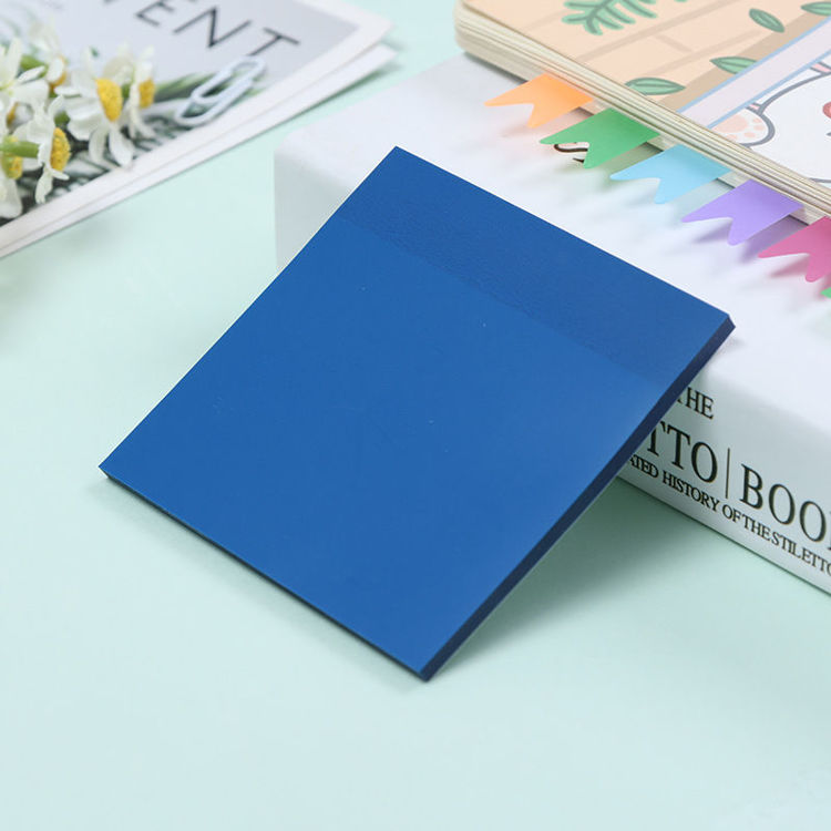 3" Transparent Sticky Note Macaroon Blue