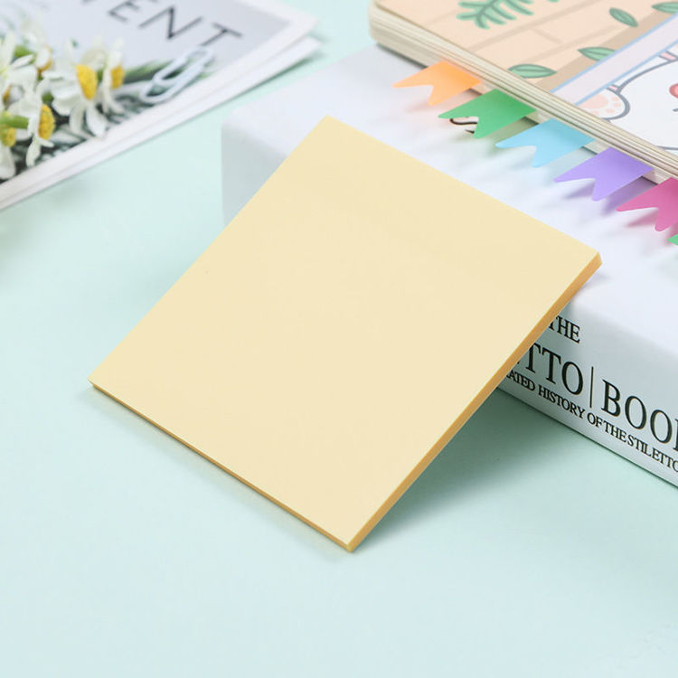 3" Transparent Sticky Note Light Yellow