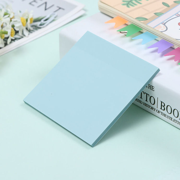 3" Transparent Sticky Note Light Cyan