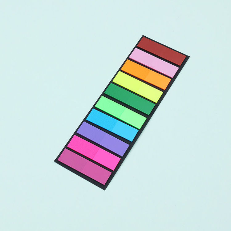 10 Color ‎Rectangular Transparent Index Tab