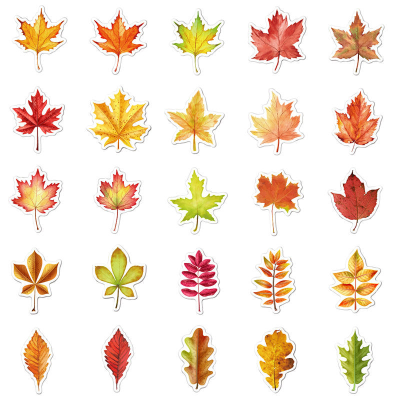 PVC Sticker Leaves. Custom and stock washi tape manufacturer-washitape ...