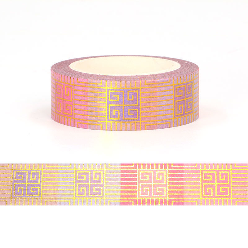 15mm x 10m CMYK Foil Rotate Cloud Pattern Washi Tape. Custom and stock ...
