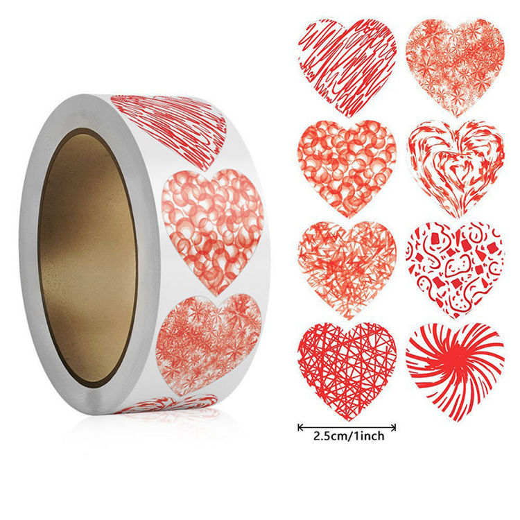 Valentine Heart Stickers 1