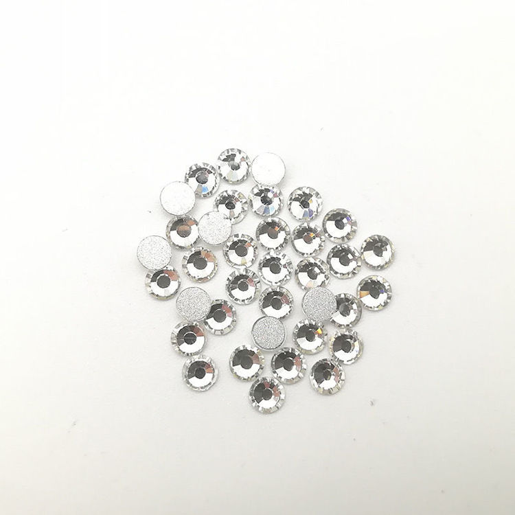 2mm Flat Back Crystal Rhinestone White