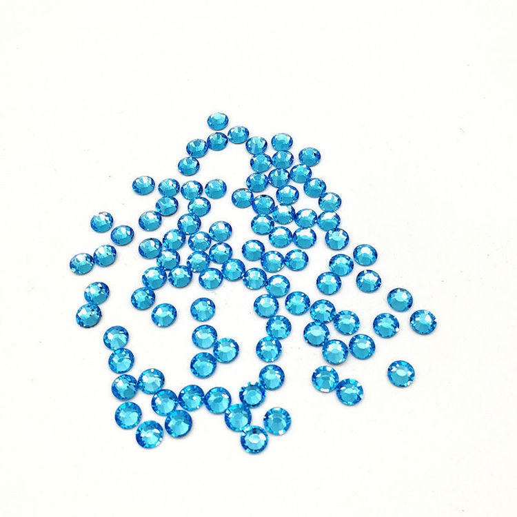 2mm Flat Back Crystal Rhinestone Lake Blue