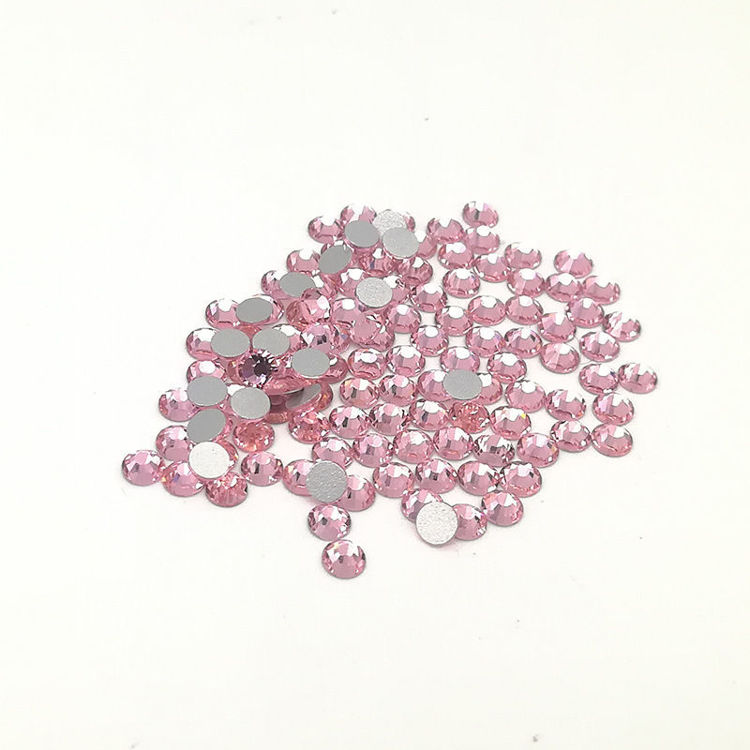 2mm Flat Back Crystal Rhinestone Light Pink