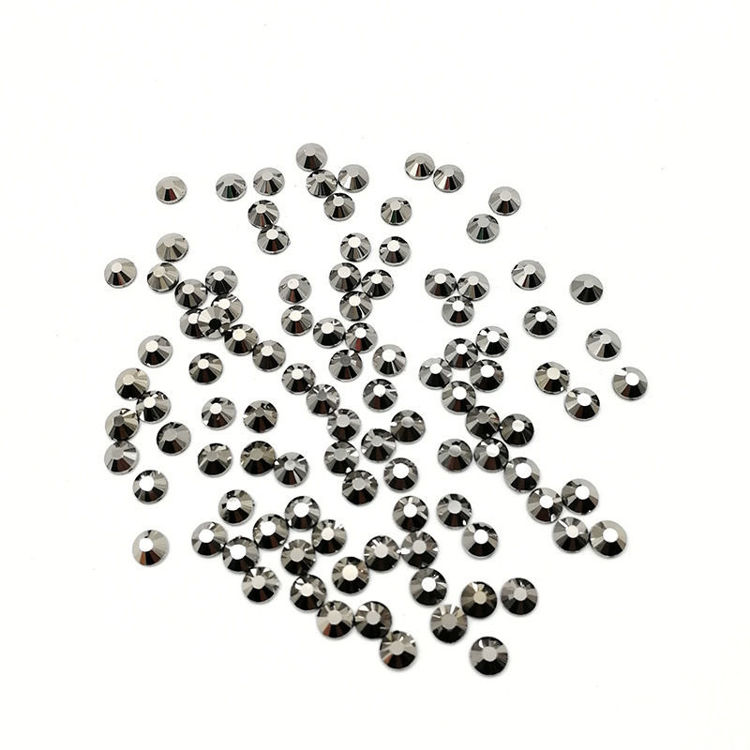 2mm Flat Back Crystal Rhinestone Grey