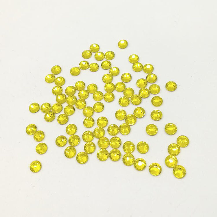 2.8mm Flat Back Crystal Rhinestone Lemon Yellow