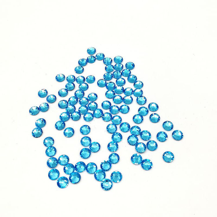 4mm Flat Back Crystal Rhinestone Lake Blue