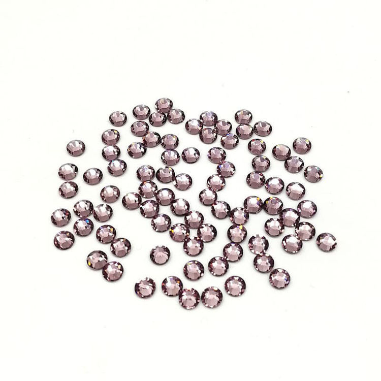 4mm Flat Back Crystal Rhinestone Light Purple