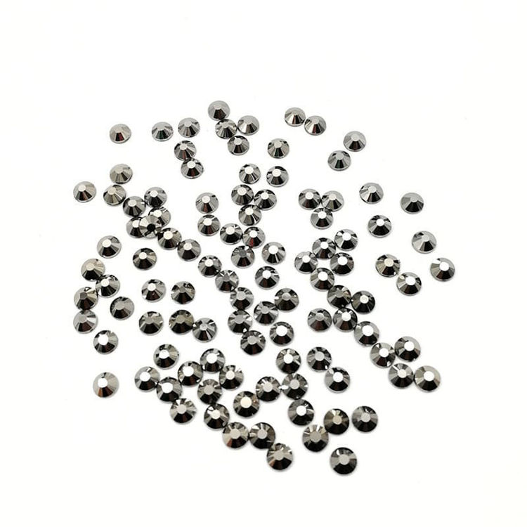 4mm Flat Back Crystal Rhinestone Grey