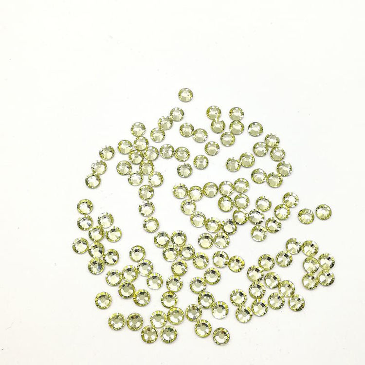 3.2mm Flat Back Crystal Rhinestone Light Yellow