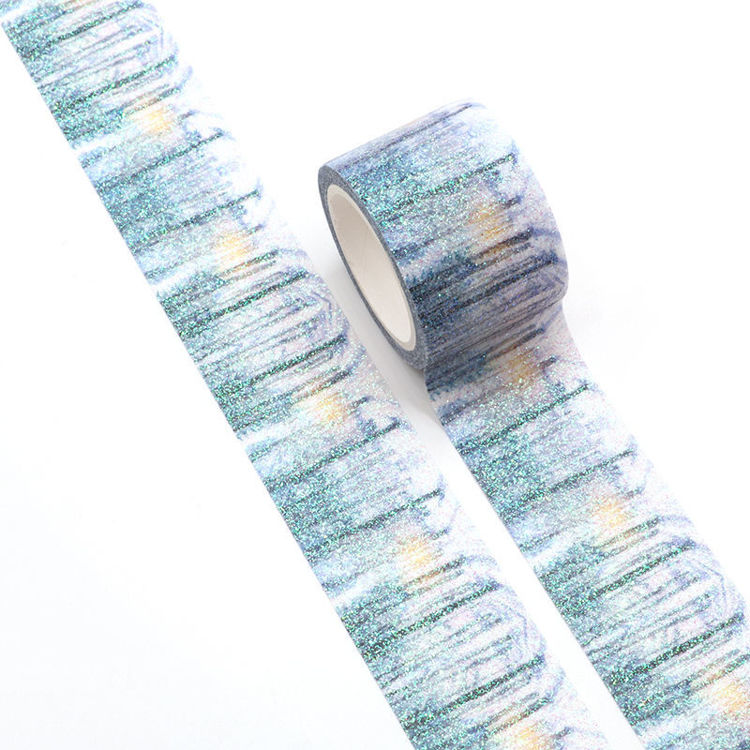 30mm Forest Snow Scene Sparkle Washi Tape