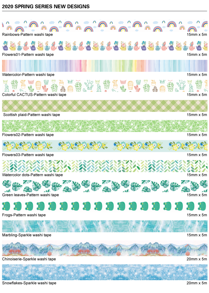 Presale Washi Tape Designs Custom And Stock Washi Tape Manufacturer Washitape Com Cn